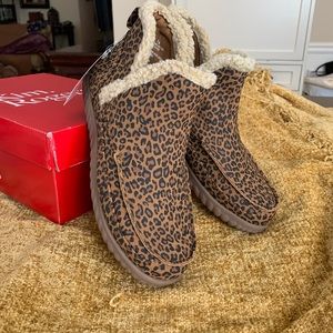 Kim Rogers Rosa Booties size 7 leopard print